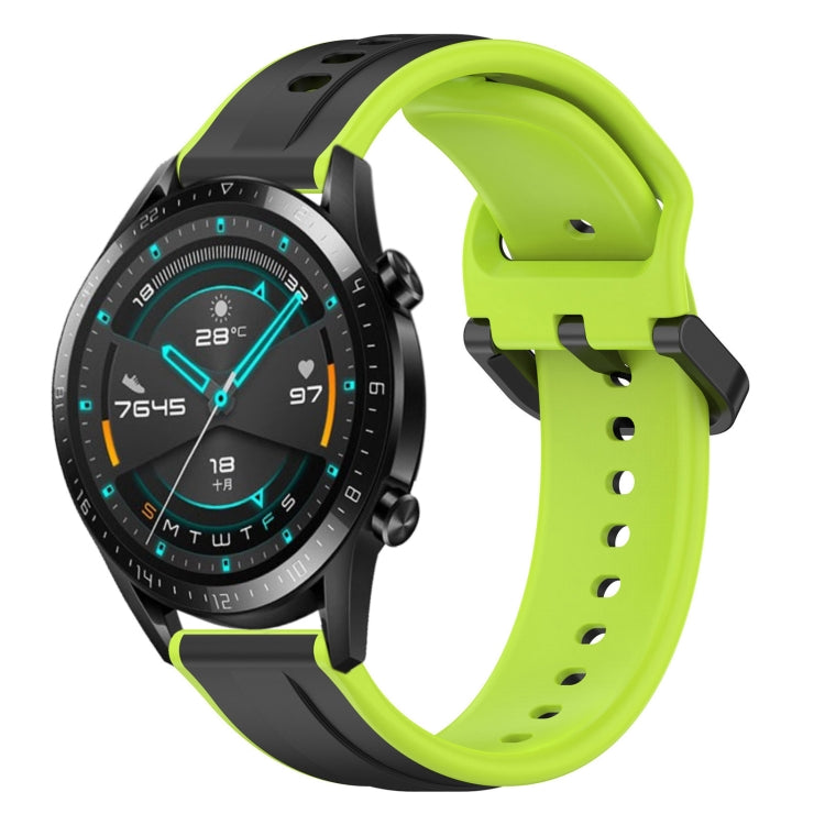 For Huawei Watch GT2 42mm 20mm Convex Loop Two-Color Silicone Watch Band