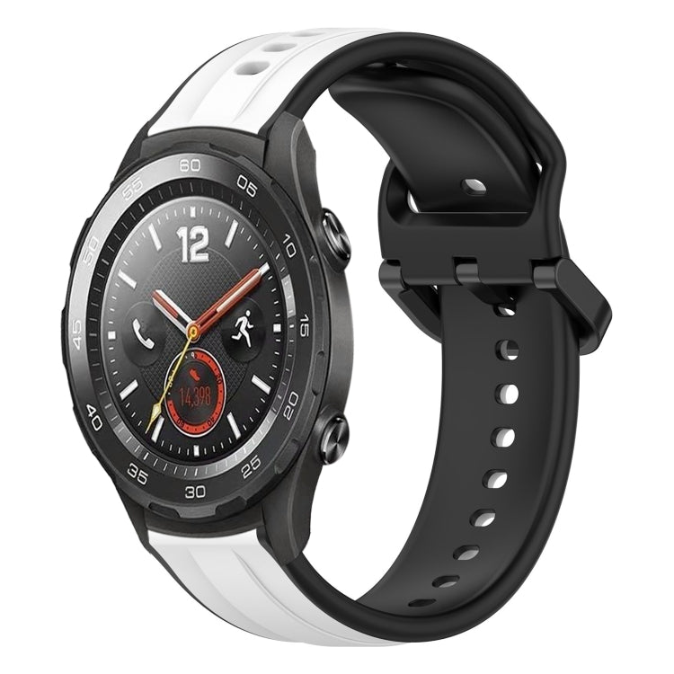 For Huawei Watch 2 20mm Convex Loop Two-Color Silicone Watch Band