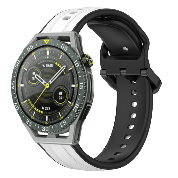 For Huawei Watch GT3 SE 22mm Convex Loop Two-Color Silicone Watch Band