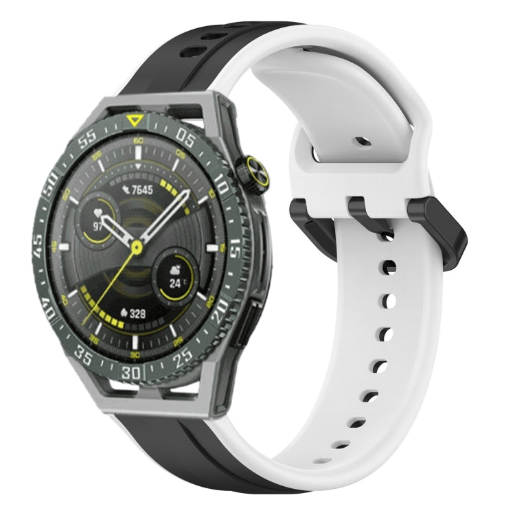 For Huawei Watch GT3 SE 22mm Convex Loop Two-Color Silicone Watch Band