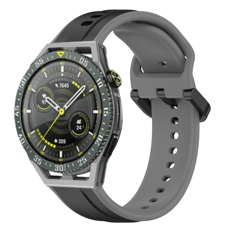 For Huawei Watch GT3 SE 22mm Convex Loop Two-Color Silicone Watch Band