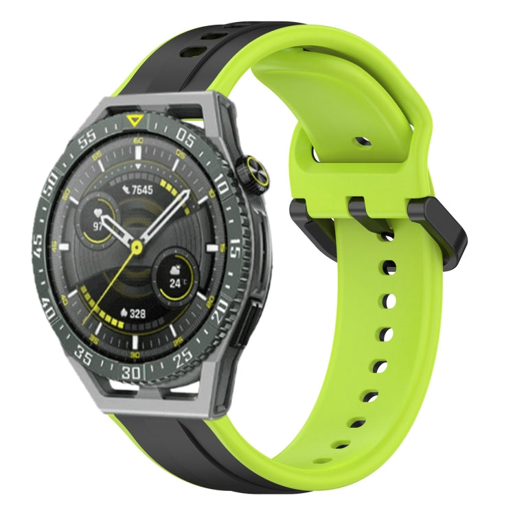 For Huawei Watch GT3 SE 22mm Convex Loop Two-Color Silicone Watch Band