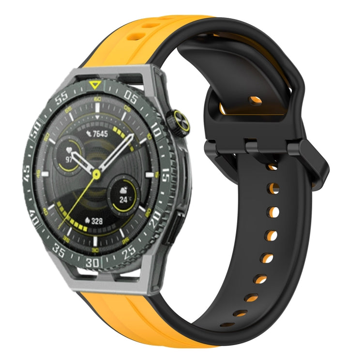 For Huawei Watch GT3 SE 22mm Convex Loop Two-Color Silicone Watch Band