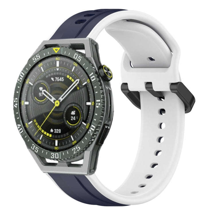 For Huawei Watch GT3 SE 22mm Convex Loop Two-Color Silicone Watch Band