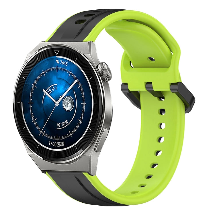 For Huawei Watch GT3 Pro 46mm 22mm Convex Loop Two-Color Silicone Watch Band