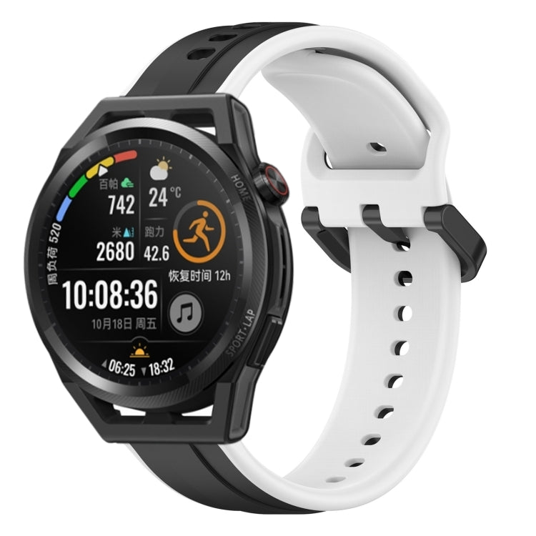 For Huawei Watch GT Runner 22mm Convex Loop Two-Color Silicone Watch Band