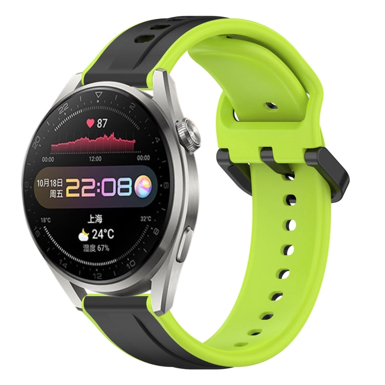 For Huawei Watch 3 Pro 22mm Convex Loop Two-Color Silicone Watch Band