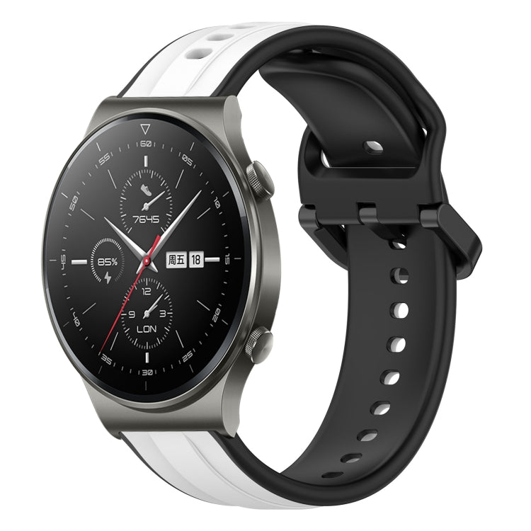 For Huawei GT2 Pro 22mm Convex Loop Two-Color Silicone Watch Band