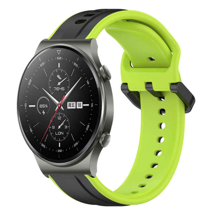 For Huawei GT2 Pro 22mm Convex Loop Two-Color Silicone Watch Band
