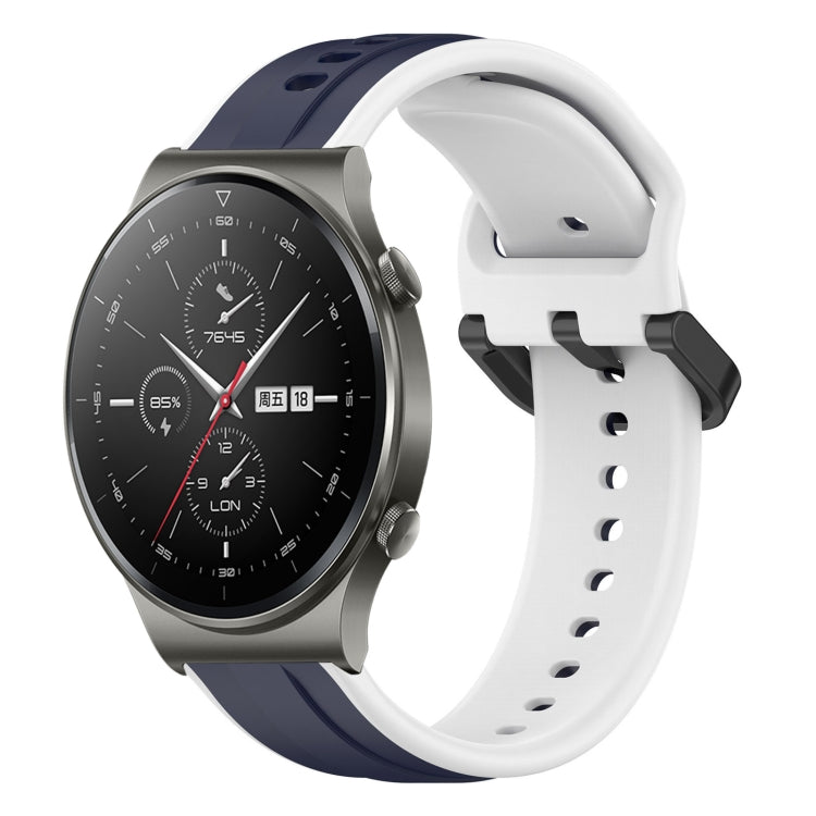 For Huawei GT2 Pro 22mm Convex Loop Two-Color Silicone Watch Band