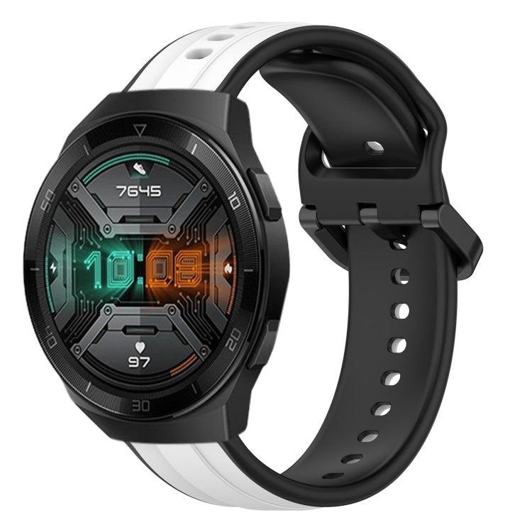 For Huawei Watch GT 2E 22mm Convex Loop Two-Color Silicone Watch Band
