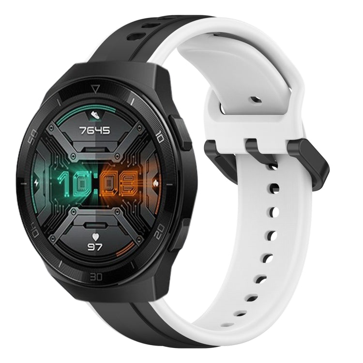 For Huawei Watch GT 2E 22mm Convex Loop Two-Color Silicone Watch Band