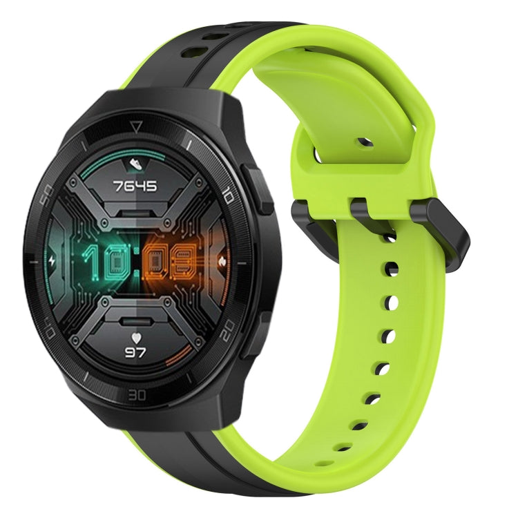 For Huawei Watch GT 2E 22mm Convex Loop Two-Color Silicone Watch Band