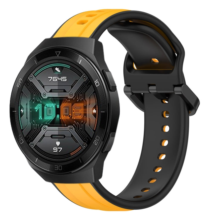 For Huawei Watch GT 2E 22mm Convex Loop Two-Color Silicone Watch Band