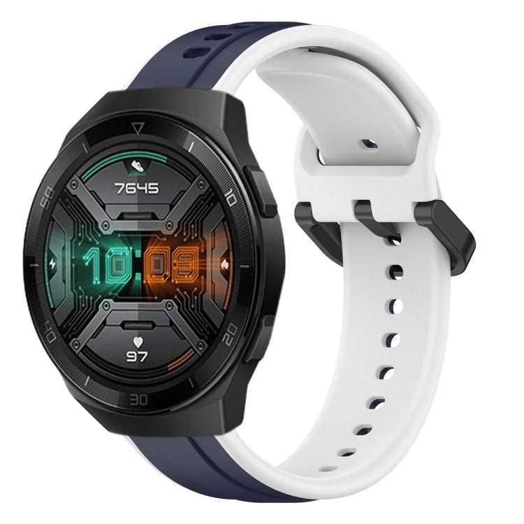 For Huawei Watch GT 2E 22mm Convex Loop Two-Color Silicone Watch Band