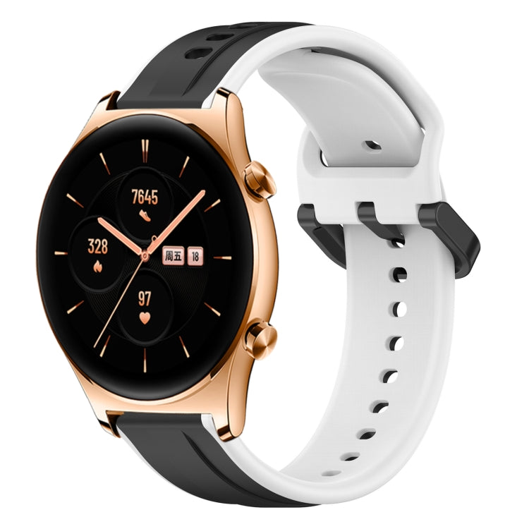 For Honor Watch GS 3 22mm Convex Loop Two-Color Silicone Watch Band