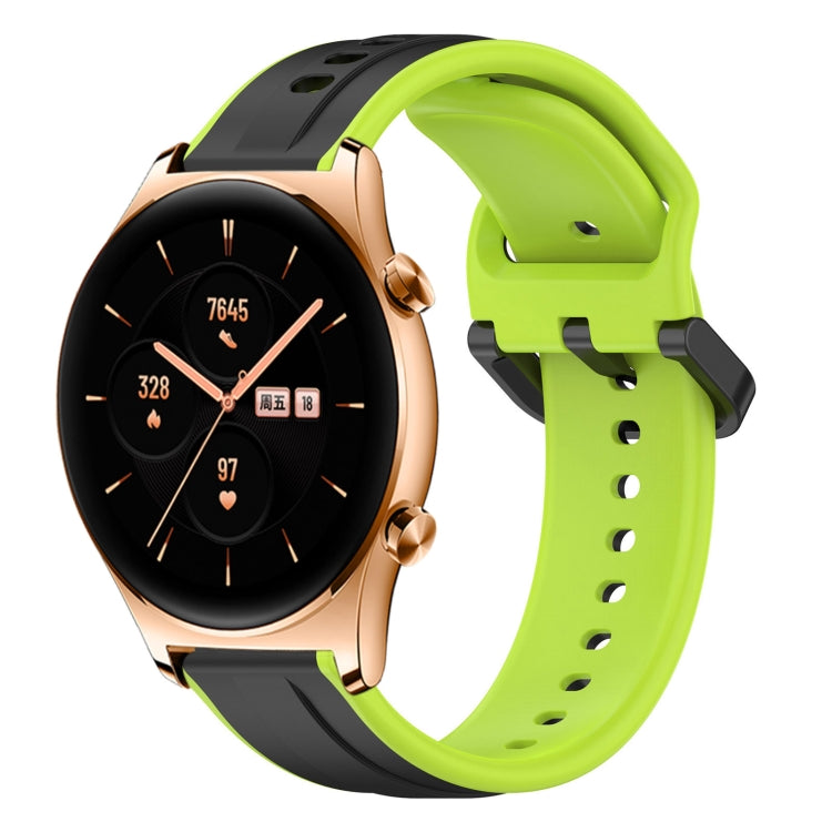 For Honor Watch GS 3 22mm Convex Loop Two-Color Silicone Watch Band