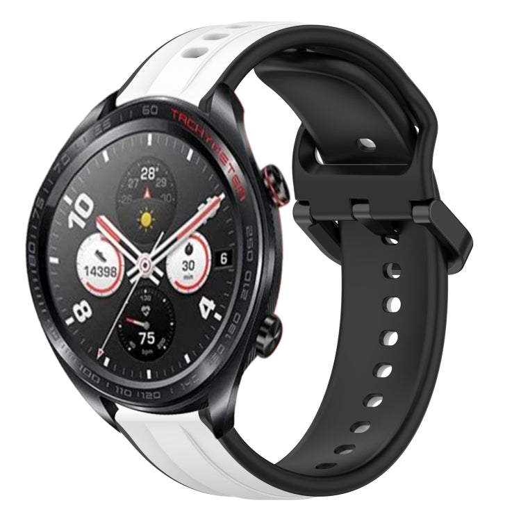 For Honor Watch Dream 22mm Convex Loop Two-Color Silicone Watch Band