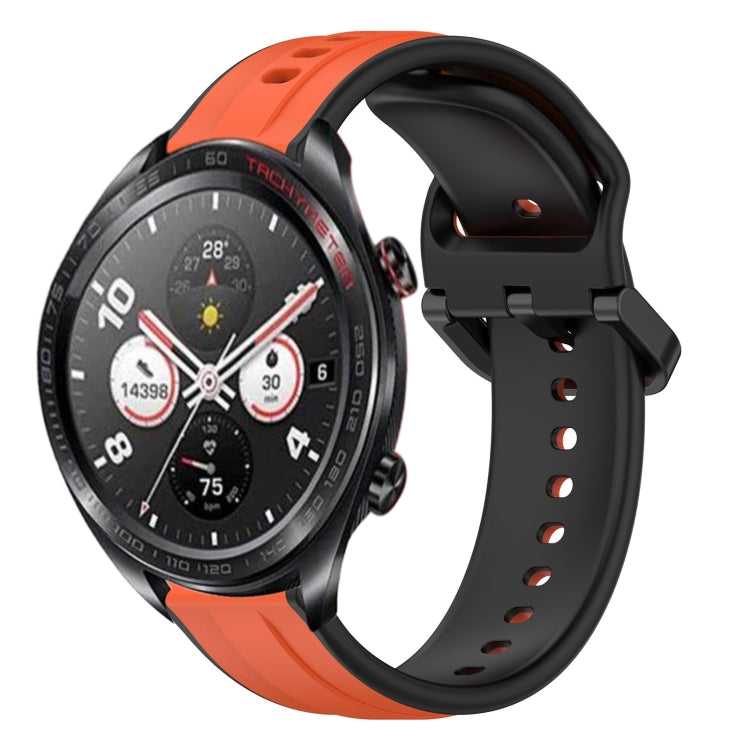 For Honor Watch Dream 22mm Convex Loop Two-Color Silicone Watch Band