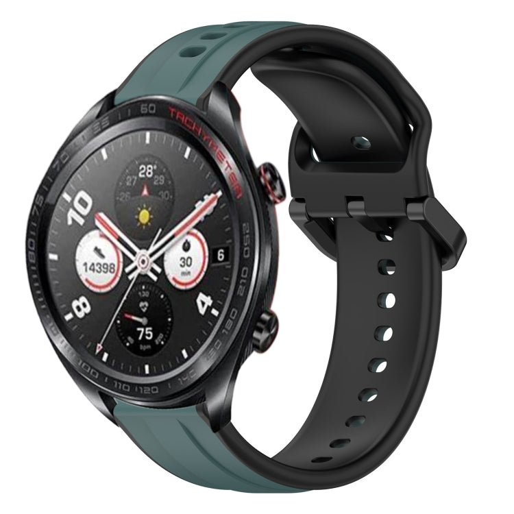 For Honor Watch Dream 22mm Convex Loop Two-Color Silicone Watch Band