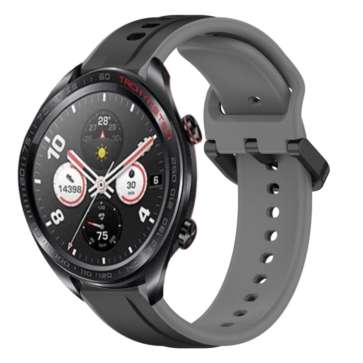 For Honor Watch Dream 22mm Convex Loop Two-Color Silicone Watch Band