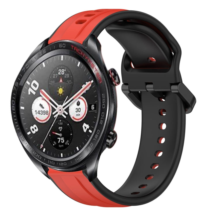 For Honor Watch Dream 22mm Convex Loop Two-Color Silicone Watch Band