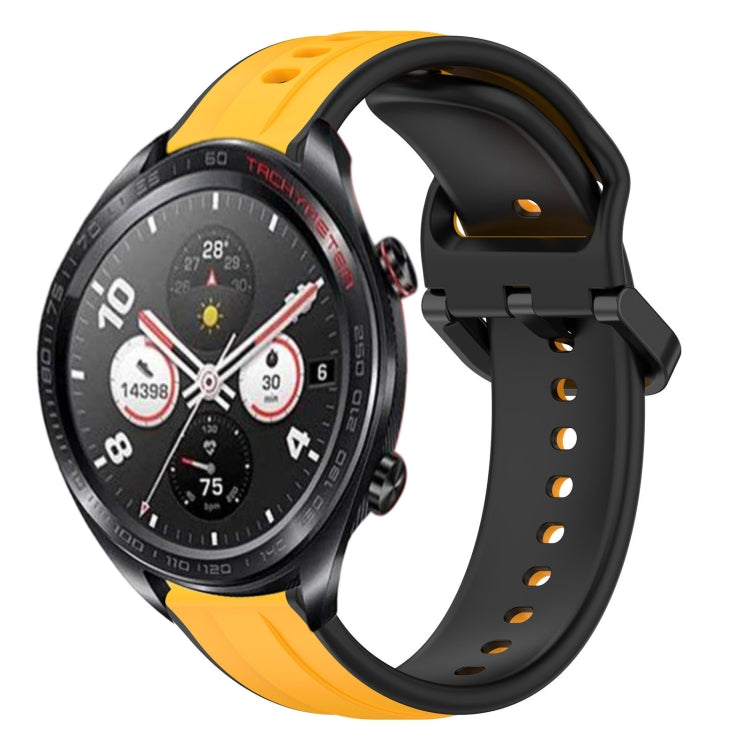 For Honor Watch Dream 22mm Convex Loop Two-Color Silicone Watch Band