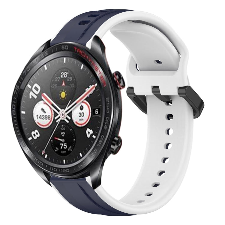 For Honor Watch Dream 22mm Convex Loop Two-Color Silicone Watch Band