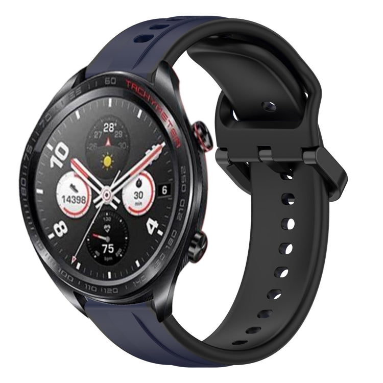 For Honor Watch Dream 22mm Convex Loop Two-Color Silicone Watch Band