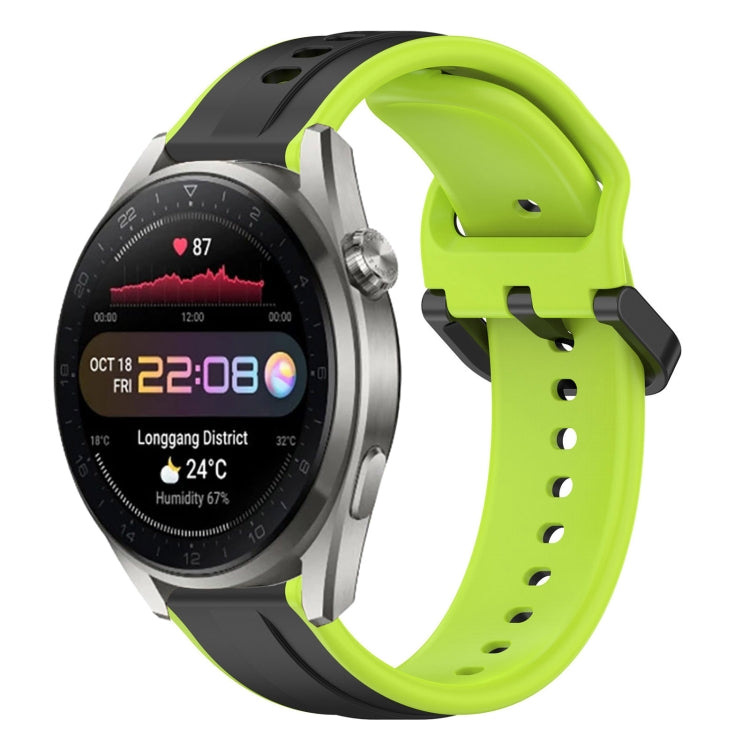 For Huawei Watch 3 Pro New 22mm Convex Loop Two-Color Silicone Watch Band