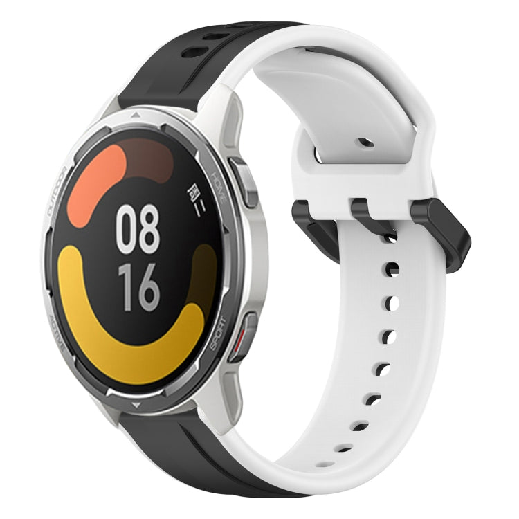 For Xiaomi MI Watch Color 2 22mm Convex Loop Two-Color Silicone Watch Band