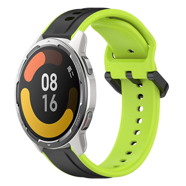 For Xiaomi MI Watch Color 2 22mm Convex Loop Two-Color Silicone Watch Band