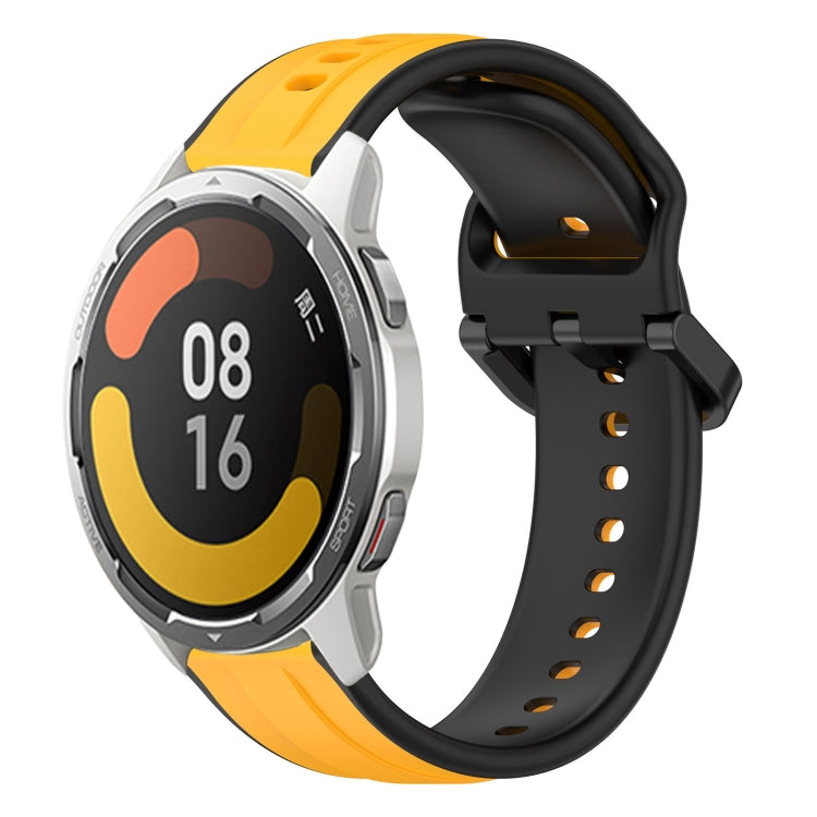 For Xiaomi MI Watch Color 2 22mm Convex Loop Two-Color Silicone Watch Band