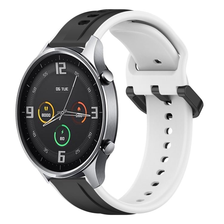 For Xiaomi MI Watch Color 22mm Convex Loop Two-Color Silicone Watch Band
