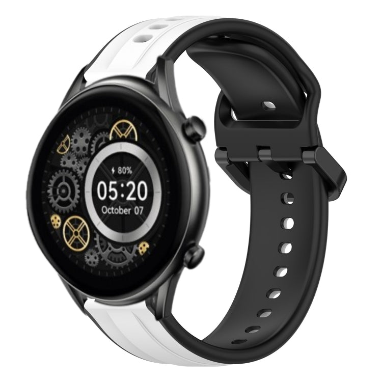 For Xiaomi Haylou RT2 LS10 22mm Convex Loop Two-Color Silicone Watch Band