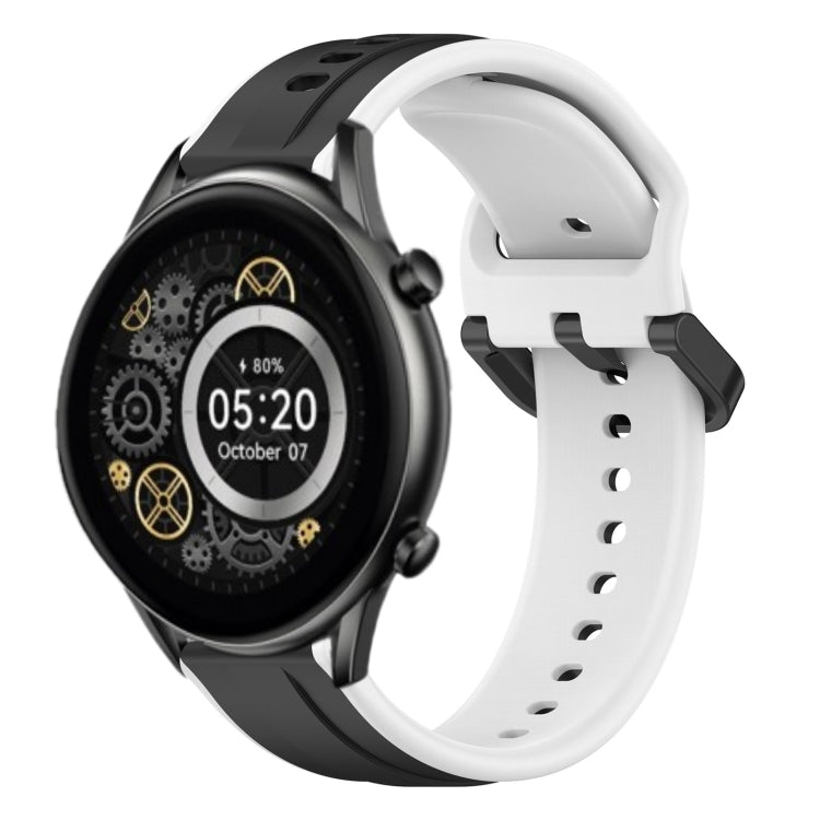 For Xiaomi Haylou RT2 LS10 22mm Convex Loop Two-Color Silicone Watch Band