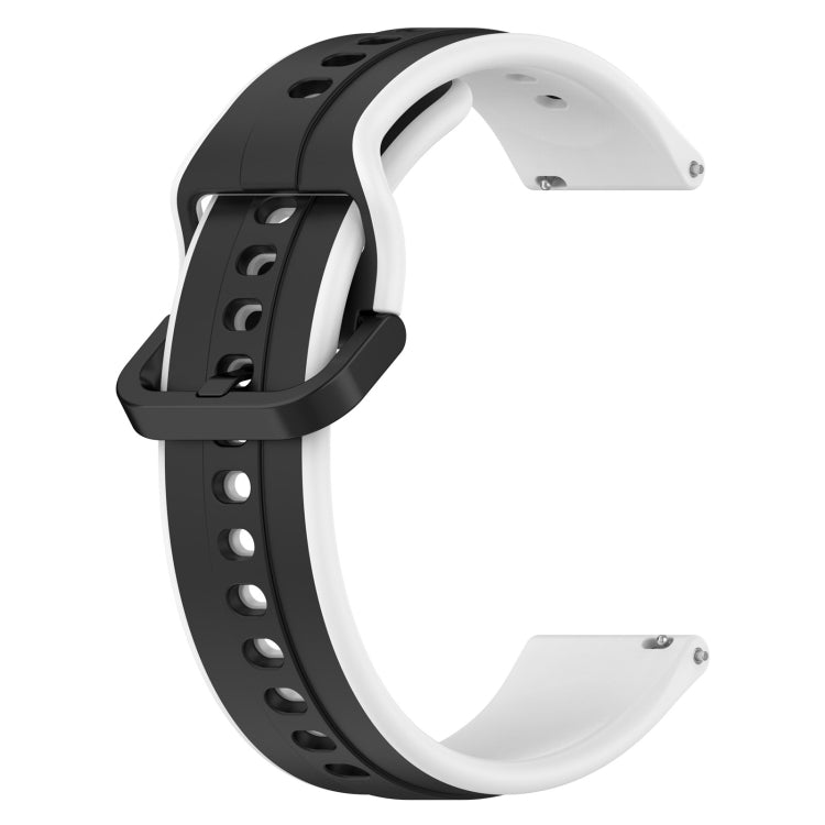 For Amazfit GTR 3 Pro 22mm Convex Loop Two-Color Silicone Watch Band