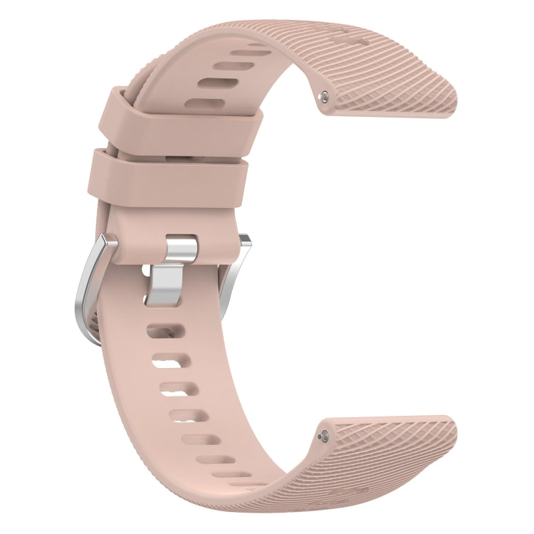 For Garmin Approach S40 20mm Cross Textured Solid Color Silicone Watch Band