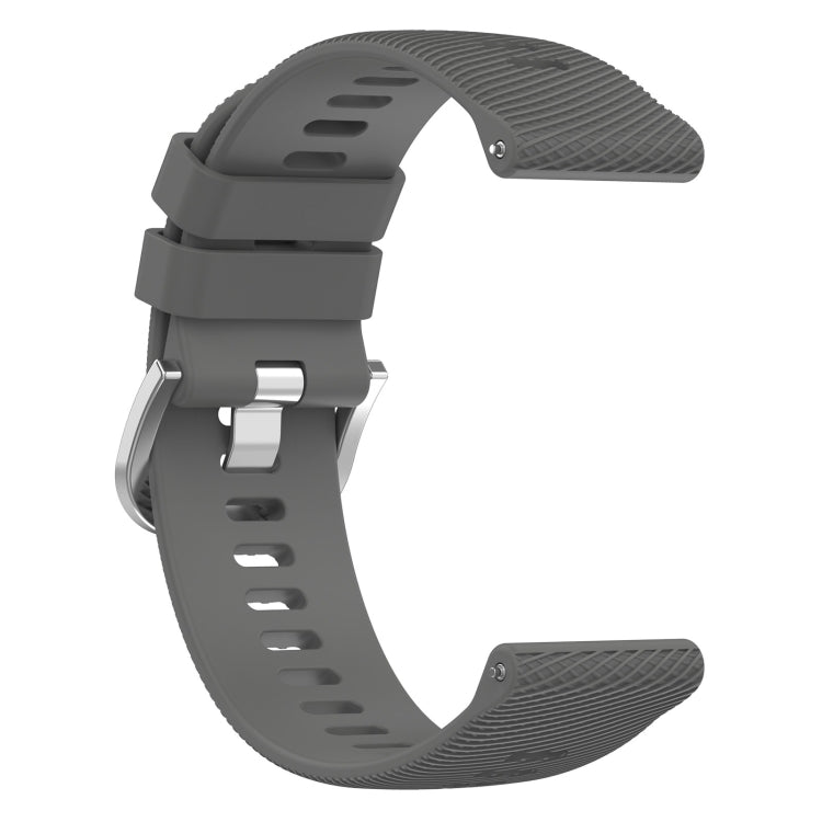 For Garmin Approach S40 20mm Cross Textured Solid Color Silicone Watch Band