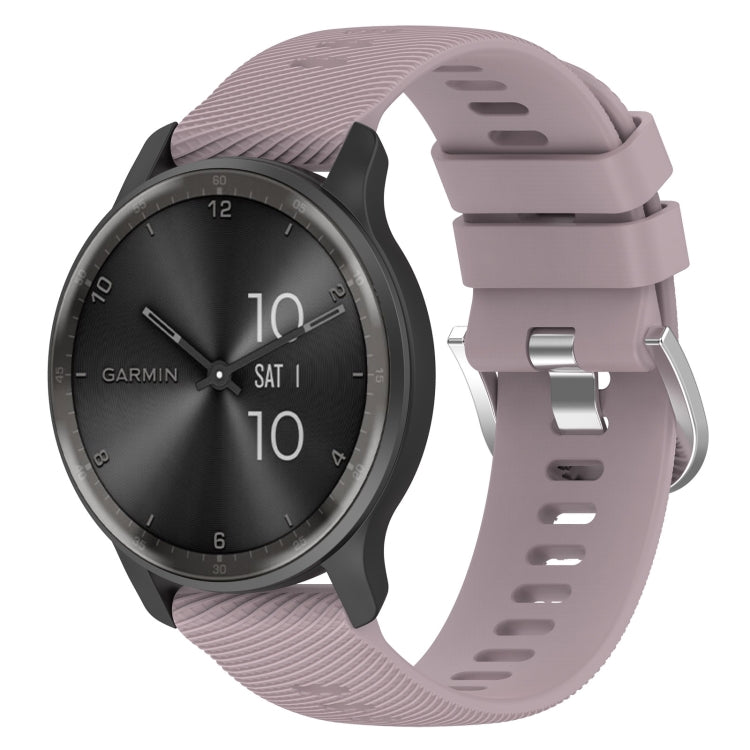 For Garmin Forerunner 158 20mm Cross Textured Solid Color Silicone Watch Band