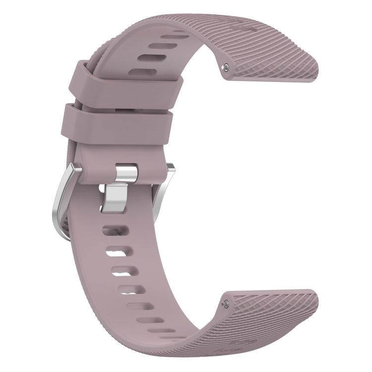 For Garmin Venu 20mm Cross Textured Solid Color Silicone Watch Band