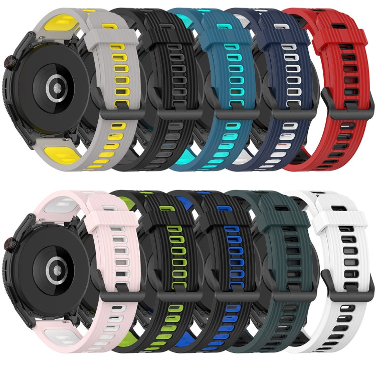For Garmin Forerunner 255 22mm Vertical Two-Color Silicone Watch Band