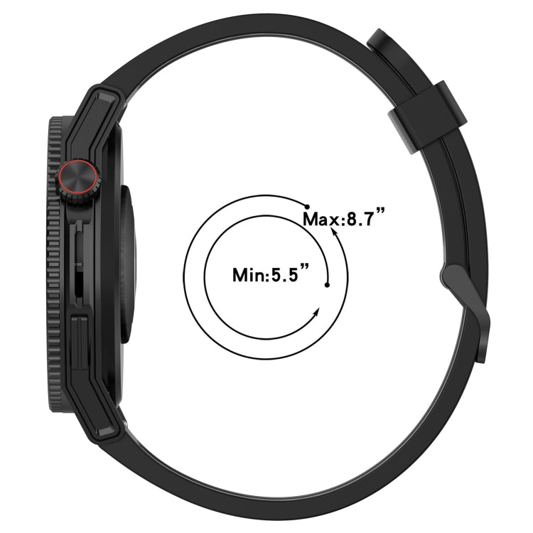 For Garmin Forerunner 255 22mm Vertical Two-Color Silicone Watch Band