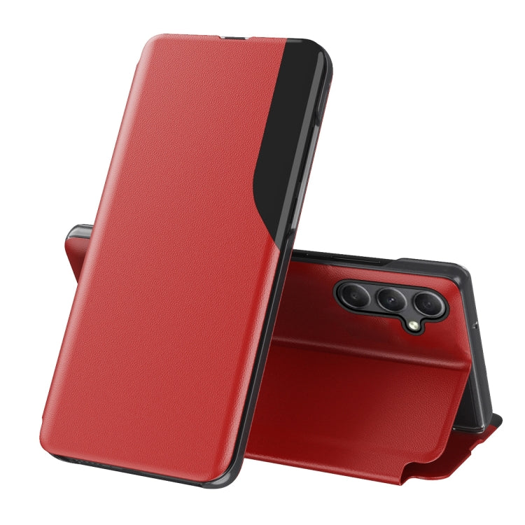 For Samsung Galaxy A34 5G Attraction Flip Holder Leather Phone Case