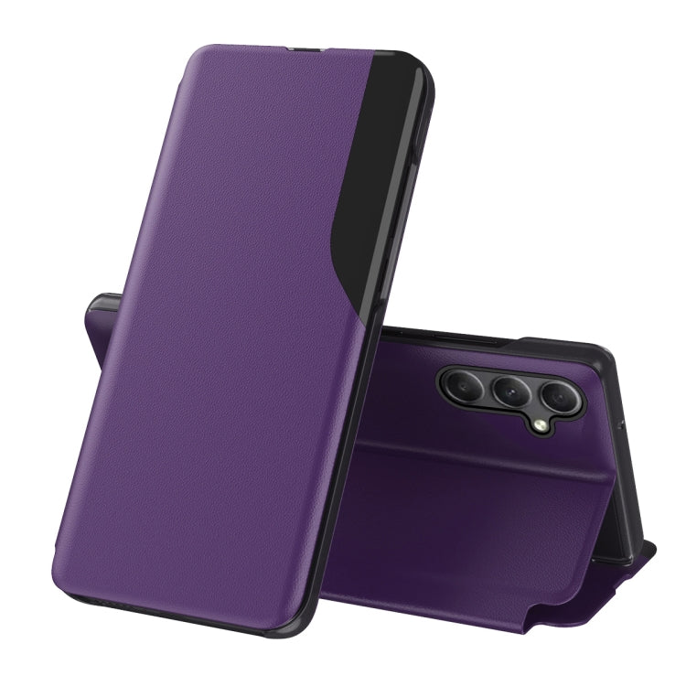 For Samsung Galaxy A34 5G Attraction Flip Holder Leather Phone Case