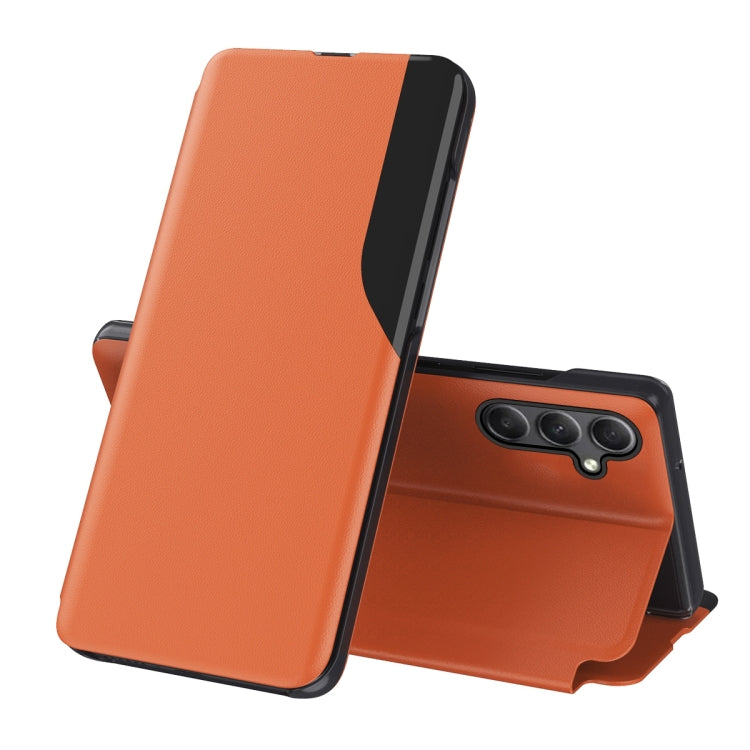 For Samsung Galaxy A34 5G Attraction Flip Holder Leather Phone Case