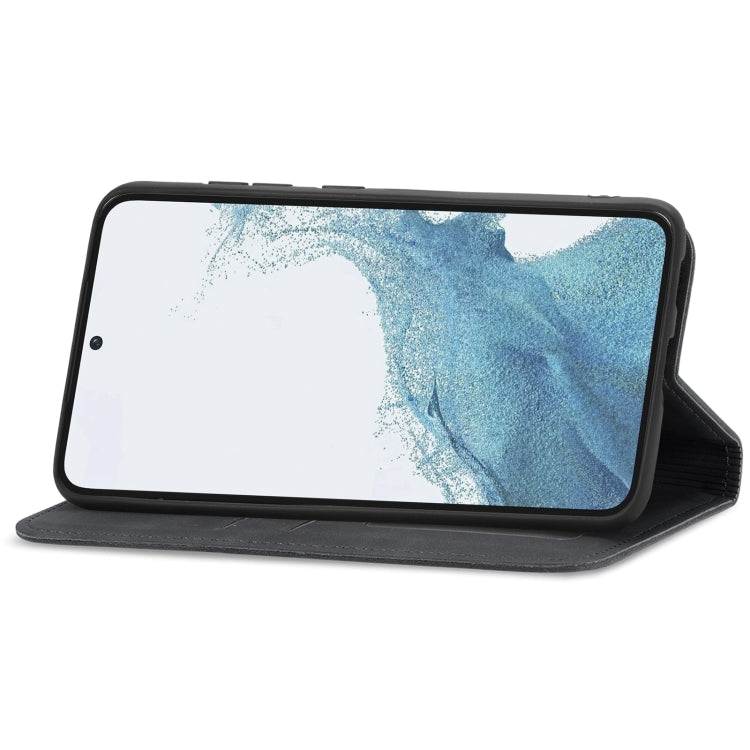 For Samsung Galaxy S23+ 5G Retro Skin Feel Magnetic Leather Phone Case