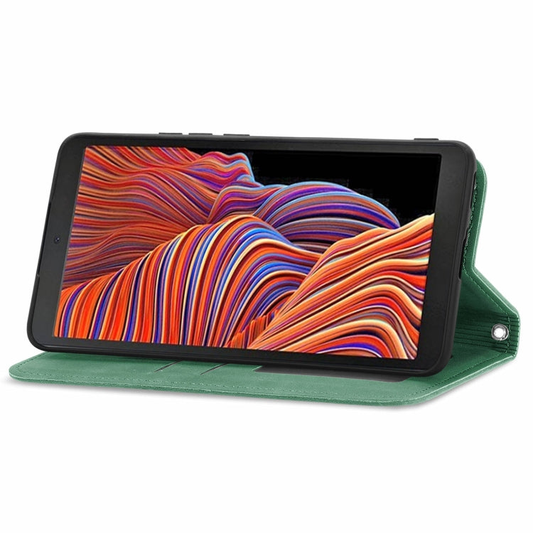 For Samsung Galaxy XCover 5 Retro Skin Feel Magnetic Leather Phone Case