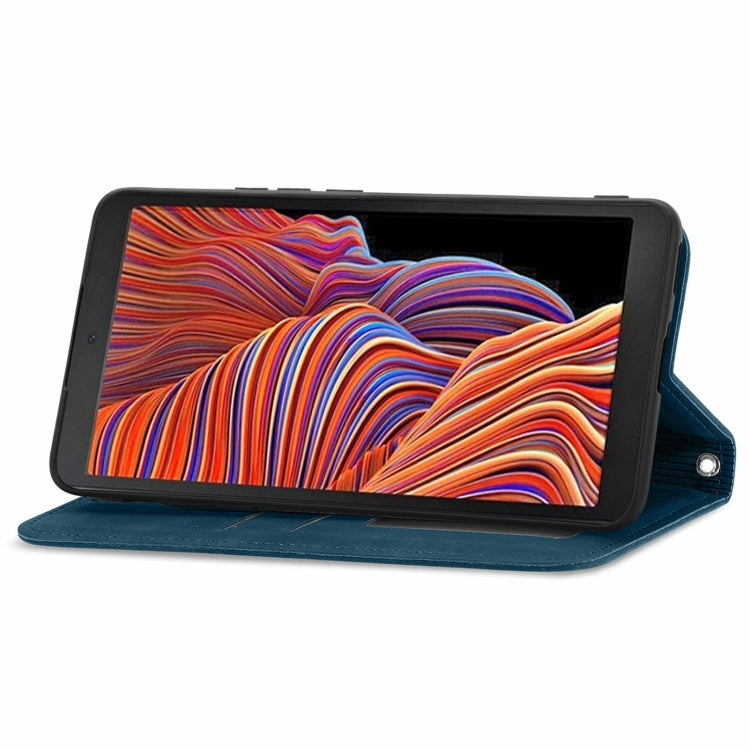 For Samsung Galaxy XCover 5 Retro Skin Feel Magnetic Leather Phone Case