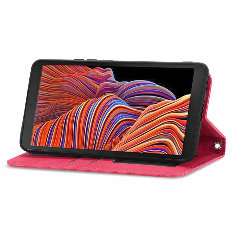 For Samsung Galaxy XCover 5 Retro Skin Feel Magnetic Leather Phone Case